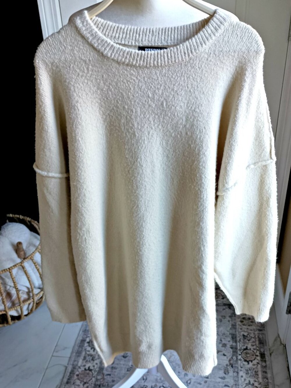 NWOT! OVERSIZED DROP SHOULDER TUNIC SWEATER DRESS SZ L